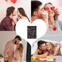 Krasposter voor koppels - Liefdesspel Poster - Romantische avonden - 100+ liefdesideeën - 44 x 6 cm - Zoals afgebeeld — thumbnail 4