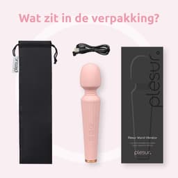 Plesur® Wand Vibrator - Erotiek - Seksspeeltjes - Vibrators voor Vrouwen - Stil & Discreet - Sex Toys voor Vrouwen - Clitoris Stimulator — thumbnail 4
