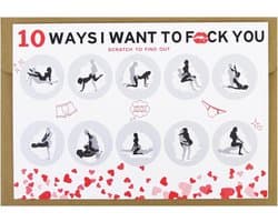 Grappige ondeugende kraskaarten voor hem - Valentijnsdag cadeau voor koppels
