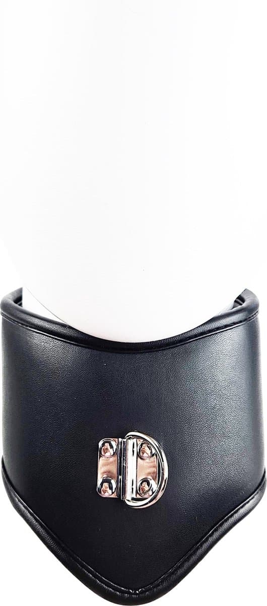 BNDGx® - Extreme BDSM Grote halsband - Brede nek band nep leer SM kleding — afbeelding 1