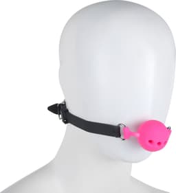 Banoch - ballgag siliconen medium - roze Ø 4,5 cm — thumbnail 5