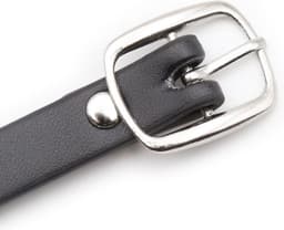 Banoch - Catbell Collar simple black - Zwart pu leer - bdsm - halsband — thumbnail 3