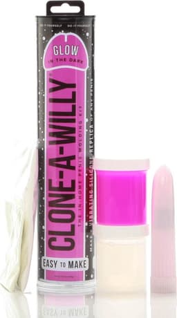Clone A Willy Kit Dildo Glow In The Dark - Roze — thumbnail 4