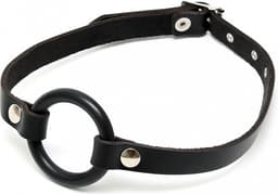 Bondage Play - leren mondknevel met O-ring — thumbnail 1
