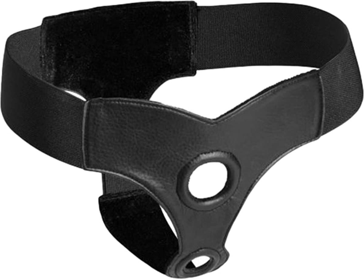 Dubbele Penetratie Strap On Harnas - zwart — afbeelding 1