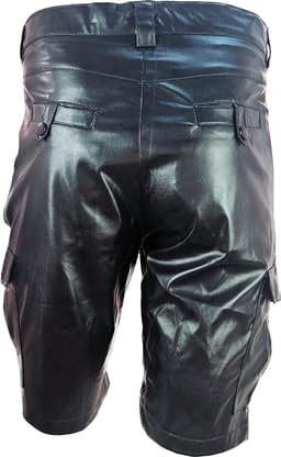 BNDGx® - Korte Broek Heren - Maat S - Open kruis Erotische Sex kleding - Nep Leer BDSM porno outfit Man Rollenspel kleding — thumbnail 3