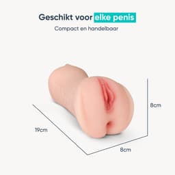 DailyPlay Pocket Pussy voor Man - 3 in 1 – Blowjob Masturbator met Billen en Kunst Vagina – Sex Toys Mannen en Koppels – Nep Kut — thumbnail 2