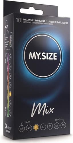 MY.SIZE Mix 53 mm Condooms - 10 stuks — thumbnail 1