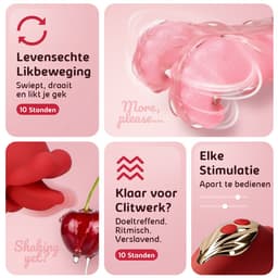 Sensual Desire® LICK – Tong Vibrator met Lick-beweging – 10 Tongstanden & 10 Vibratiestanden – Waterdicht – Clitoris Stimulator – Vibrators voor Vrouwen – Sex Toys voor Vrouwen – Inclusief Erotische Luisterverhalen — thumbnail 4