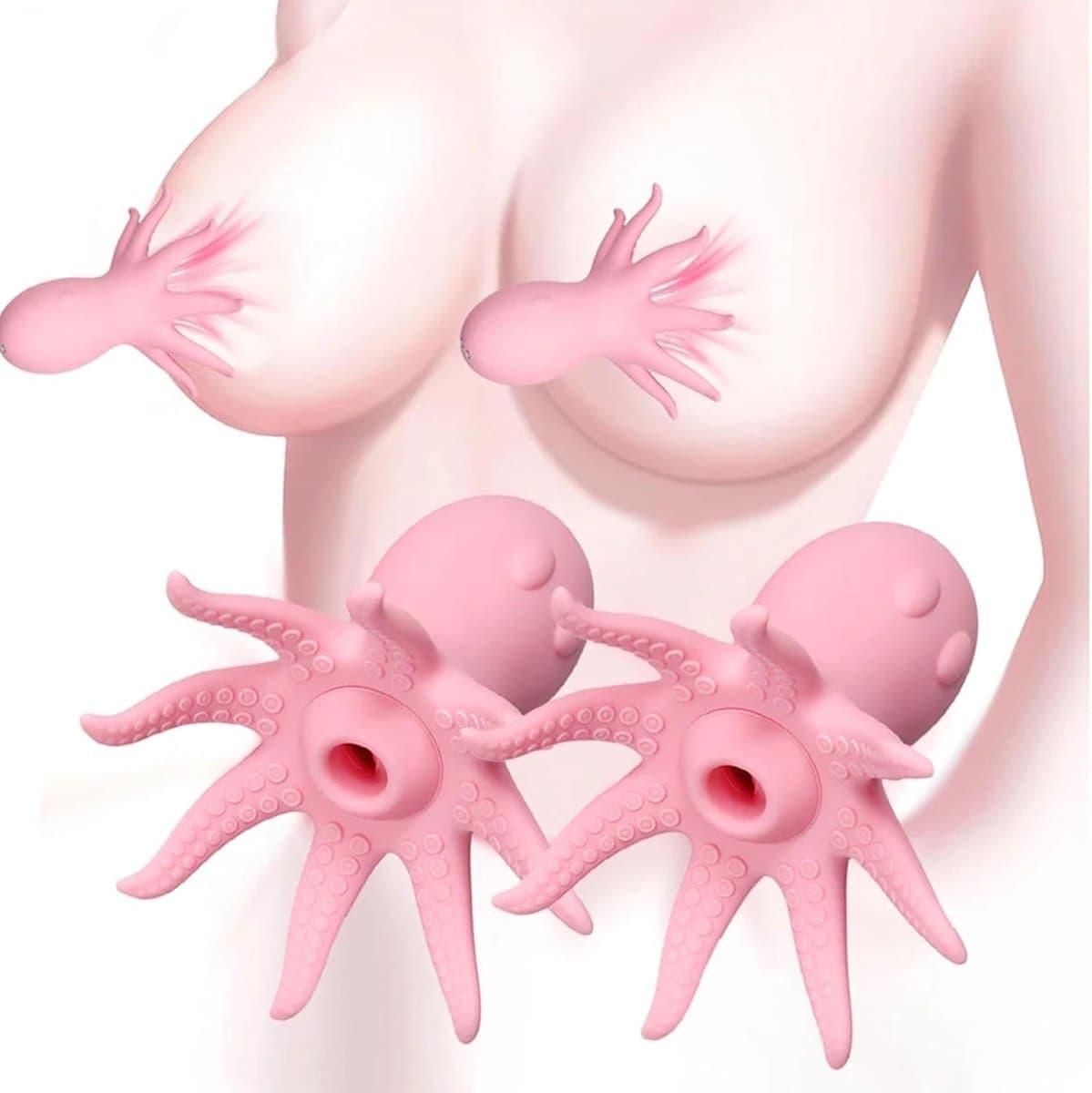 Daity 2 Stuks Vibrerende Tepelzuiger – Clitoris Stimulator & Tepelspeeltjes met Afstandsbediening – 10 Vibratiestanden – Voor Vrouwen & Stellen — afbeelding 1