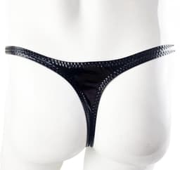 BamBella ® - String - Maat L/XL - Zwart SM kleding BDSM erotische heren kleding ondergoed lingerie onderbroek zwart — thumbnail 4
