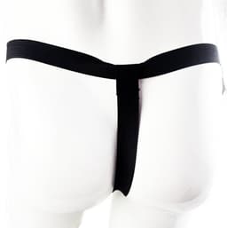 BamBella ® - String - Maat Onesize S M L - Zwart SM kleding Veter sluiting BDSM erotische heren kleding ondergoed lingerie onderbroek zwart — thumbnail 3
