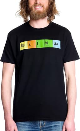 The Big Bang Theory Bazinga T-shirt - Fanshirt met opdruk voor Seriejunkies — thumbnail 1