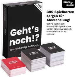 Gaat het nog meer? - Het onhandige partyspel van meer is meer - 380 speelkaarten voor grappige spelavonden met vrienden, perfect voor oudejaarsavond, Kerstmis en verjaardagen — thumbnail 5