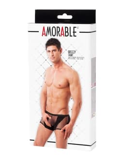 Nooitmeersaai - Boxershort met visnet - Polyamide - Zwart - Maat M/L — thumbnail 4