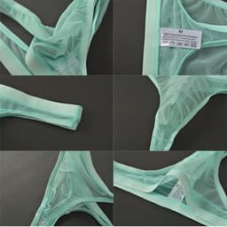 Zijdezachte Heren Strings Ondergoed Lage Taille Naadloze Mini Slip — thumbnail 4