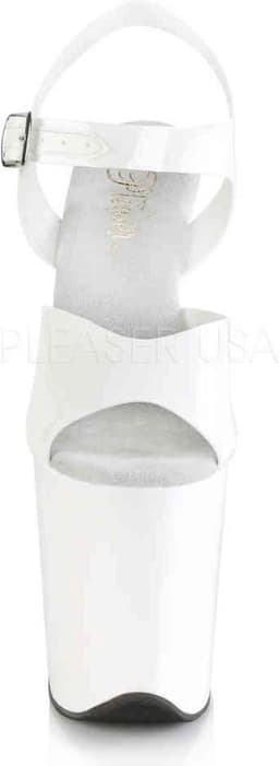 Pleaser - FLAMINGO-808N Sandaal met enkelband, Paaldans schoenen - Paaldans schoenen - 36 Shoes - Wit — thumbnail 2