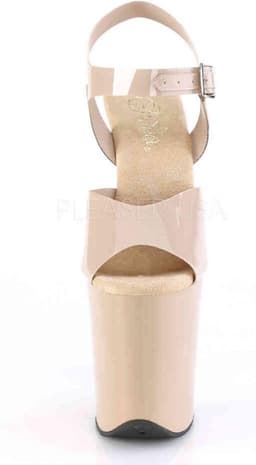 Pleaser - FLAMINGO808N Sandaal met enkelband, Paaldans schoenen - Paaldans schoenen - 39 Shoes - Creme — thumbnail 2