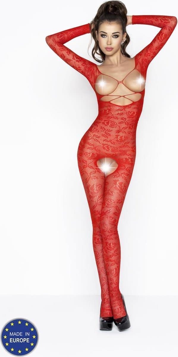 PASSION WOMAN BODYSTOCKINGS | Passion Woman Bs031 Bodystocking Red One Size — afbeelding 1