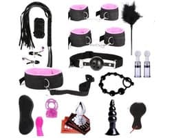 BNDGx® - Sex Toys - voor koppels - 14 delen Set - SM Pakket - Bondage - Vastbinden - Kit - Startset - handboeien - Rood BDSM