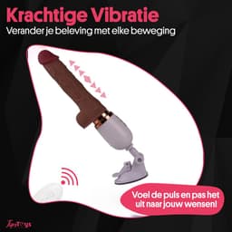 TipsToys® Seksmachine Vibrator - Stotende Sexmachine Dildo - Seksspeeltje voor Vrouwen - Sextoys — thumbnail 5