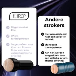 Kiiroo Pocket Pussy Rae Lil Black - Masturbator voor Man - Realistisch en Zacht - Geoptimaliseerd voor Keon en PowerBlow - FeelStar Masturbators — thumbnail 5