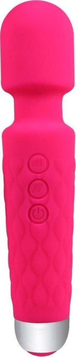 Vibrator en massage staaf - voor vrouwen & mannen - Intens fijne Vibrator - Draadloze Massage - Vibrator Massage staaf met Magische Vibratie standen - Compact - Rood/roze - Zeer Discreet - — thumbnail 1