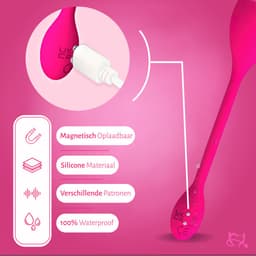 Toys Hub® Vibrator Deluxe met App Control - Incl. EBOOK - Geschikt voor IOS & Android - Met Opbergzakje - Sex Toys voor Vrouwen - Vibrerend Ei - Vibrators voor Vrouwen & Koppels - Clitoris Stimulator — thumbnail 2