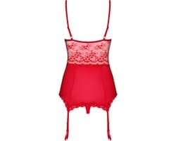 Obsessive - Lovica Korset & String Rood S/M