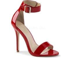 Pleaser - AMUSE-10 Sandaal met enkelband - US 12 - 42 Shoes - Rood