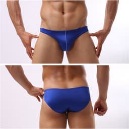 Sexy zwemslip mannen - Zeer laag (Speedo model) zwembroek - blauw - maat M/L — thumbnail 4