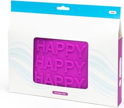 Opbergtas happy happy happy siliconen rits - purple — thumbnail 4