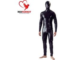 Volledige latex bodysuit mannen - Masker - Rits bij mond - BDSM