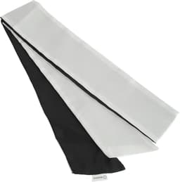 Banoch | Blinddoek Zwart/Wit - zacht 150 cm 8 cm breed — thumbnail 5