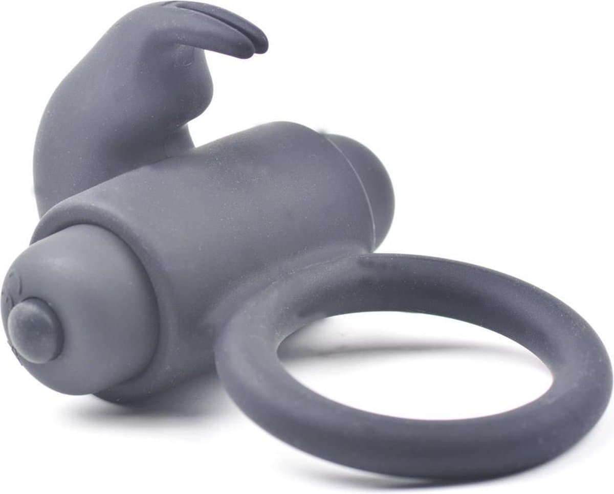 Silicone Rabbit Vibration Cock Ring Zwart - Heerlijk gevoel tijdens penetratie - Stimulerend voor mannen en vrouwen - Spannend voor koppels - Sex speeltjes - Sex toys - Erotiek - Sexspelletjes voor man – Seksspeeltjes - Cockring vibrerend - Penisring — afbeelding 1