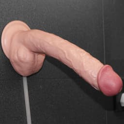 LoveToy squirt extreme spuitende dildo - 28 cm - Φ4.8 cm - met ballen en zuignap — thumbnail 4