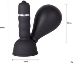 Eroticnoir - Luxe tepel Vibrator - Tepel speeltjes - Tepel klemmen - Mannen & Vrouwen - Set van 2 - Zwart — thumbnail 2