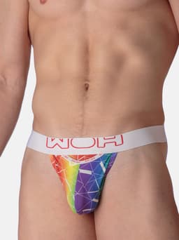 WOH heren microfiber G-string rainbow multi — thumbnail 5