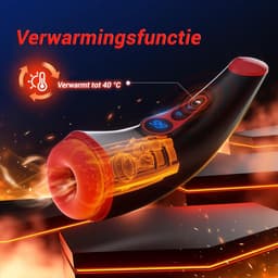 LoveVlijt - Blowjob Simulator met App - Handjob Simulator - 9 Zuig en 9 Vibratiestanden - Met Verwarmingsfunctie - Zuigfunctie - Met Digitaal Display - Pocket Pussy - Seksspeeltje voor Mannen - Masturbator voor Man - Oplaadbaar - Inclusief Cockring — thumbnail 5