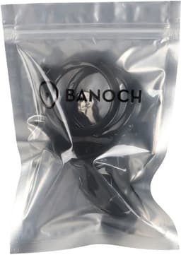 Banoch | Peniskooi aluminium zwart | 3 ringen | 45 mm, 50 mm & 55 mm | chastity cage voor mannen — thumbnail 3