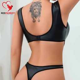 Backless open bodysuit | Sexy lingerie | Mini jumpsuit | Hollow out | Erotisch ondergoed | Badpak | Bikini | Uitdagend pakje — thumbnail 3