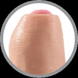 Pipedream King Kock Uncut Onbesneden Realistische Dildo met Zuignap - 15 cm- beige — thumbnail 2