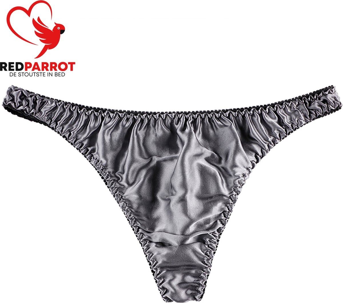 Satijnen slip Black edition - Heren - String voor mannen - Glimmende look - Erotisch mannenondergoed - Verleidelijke slip - Zwart — afbeelding 1