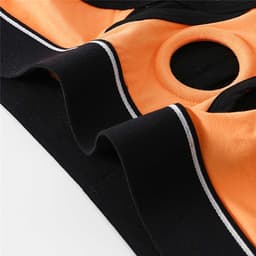 Oranje strakke heren slip met penis gat - BDSM ondergoed mannen - Korte string - Rollenspel - Erotiek - Zeer goede dikke kwaliteit polyester — thumbnail 2