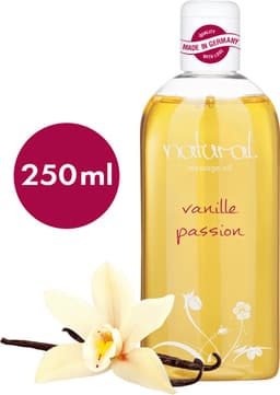 Natural Wellness massageolie, erotische massageolie, sexy vanillegeur, 250 ml — thumbnail 1