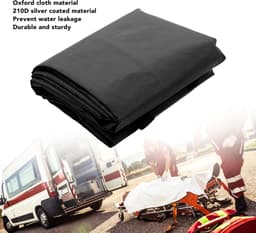 aladdien - Black Emergency Cadaver - Transport Stretcher voor Honden - 210D Waterdicht - Body Bag Stretcher Combo - Geschikt voor Begrafenis en Ziek... — thumbnail 2