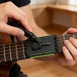 Instrumenten Reiniger - Snaar Veeg - Muziek Onderhoud - Diepe Reiniging - 10 x 6.5 cm - Zwart — thumbnail 3