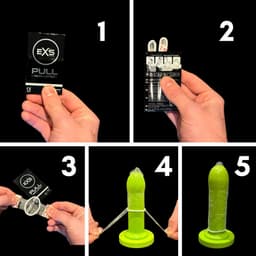 EXS Pull On Unique - 6 latexvrije condooms met pull-on strip — thumbnail 3