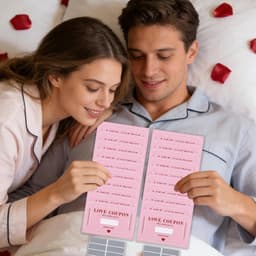 Liefdescoupons Kraskaarten - Date Night Cards - Romantische Avonden - 20 Verrassingen - 15x12 cm - Roze — thumbnail 2