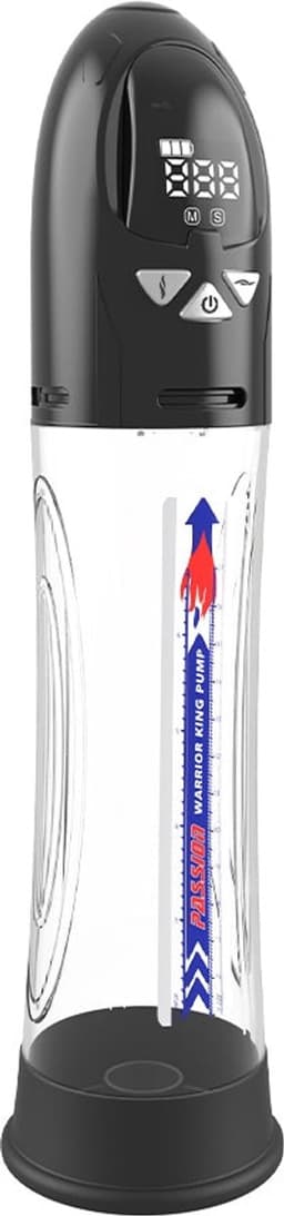 Passion Pump - Elektrische Penispomp - Waterproof - 31 cm - Zwart/Transparant — thumbnail 5